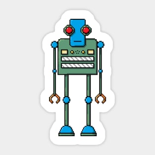 Pixel Robot 216 Sticker